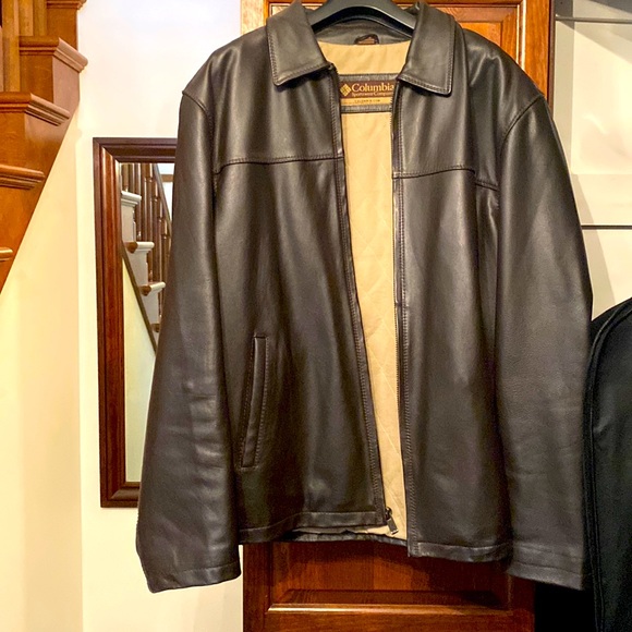 Columbia Jackets & Coats Mens Xl Tall Columbia Leather Jacket